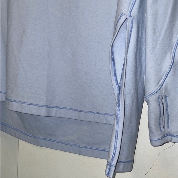 Lululemon Athletica Light Blue V-Neck Blouse - Picture 3 of 5